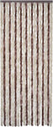 vidaXL - Vliegengordijn - 90x220 - cm - chenille - beige - en - lichtbruin