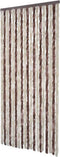 vidaXL - Vliegengordijn - 90x220 - cm - chenille - beige - en - lichtbruin