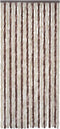 vidaXL - Vliegengordijn - 90x220 - cm - chenille - beige - en - lichtbruin