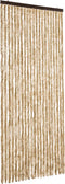 vidaXL - Vliegengordijn - 90x220 - cm - chenille - beige