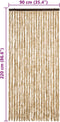 vidaXL - Vliegengordijn - 90x220 - cm - chenille - beige