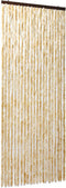 vidaXL - Vliegengordijn - 90x220 - cm - chenille - beige