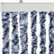 vidaXL - Vliegengordijn - 90x220 - cm - chenille - blauw, - wit - en - zilver
