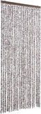 vidaXL - Vliegengordijn - 90x220 - cm - chenille - bruin - en - beige