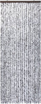 vidaXL - Vliegengordijn - 90x220 - cm - chenille - bruin - en - beige