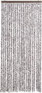 vidaXL - Vliegengordijn - 90x220 - cm - chenille - bruin - en - beige