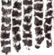 vidaXL - Vliegengordijn - 90x220 - cm - chenille - bruin - en - wit