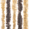 vidaXL - Vliegengordijn - 90x220 - cm - chenille - donkerbruin - en - beige