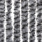 vidaXL - Vliegengordijn - 90x220 - cm - chenille - grijs - en - zwart-wit
