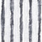 vidaXL - Vliegengordijn - 90x220 - cm - chenille - grijs - en - wit