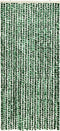 vidaXL - Vliegengordijn - 90x220 - cm - chenille - groen - en - wit