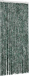 vidaXL - Vliegengordijn - 90x220 - cm - chenille - groen - en - wit