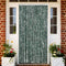 vidaXL - Vliegengordijn - 90x220 - cm - chenille - groen - en - wit