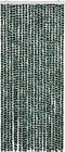 vidaXL - Vliegengordijn - 90x220 - cm - chenille - groen - en - wit