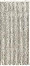 vidaXL - Vliegengordijn - 90x220 - cm - chenille - licht- - en - donkergrijs