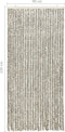 vidaXL - Vliegengordijn - 90x220 - cm - chenille - licht- - en - donkergrijs