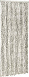 vidaXL - Vliegengordijn - 90x220 - cm - chenille - licht- - en - donkergrijs