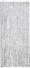 vidaXL - Vliegengordijn - 90x220 - cm - chenille - licht- - en - donkergrijs