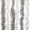 vidaXL - Vliegengordijn - 90x220 - cm - chenille - lichtgrijs - en - wit