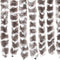 vidaXL - Vliegengordijn - 90x220 - cm - chenille - taupe - en - wit