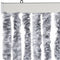 vidaXL - Vliegengordijn - 90x220 - cm - chenille - wit - en - grijs