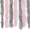 vidaXL - Vliegengordijn - 90x220 - cm - chenille - zilvergrijs - en - roze