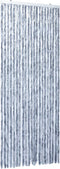 vidaXL - Vliegengordijn - 90x220 - cm - chenille - zilverkleurig