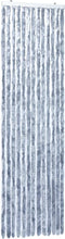 vidaXL - Vliegengordijn - 90x220 - cm - chenille - zilverkleurig