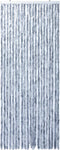 vidaXL - Vliegengordijn - 90x220 - cm - chenille - zilverkleurig