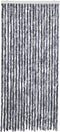 vidaXL - Vliegengordijn - 90x220 - cm - chenille - zilverkleurig