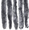 vidaXL - Vliegengordijn - 90x220 - cm - chenille - zilverkleurig