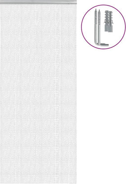 vidaXL - Vliegengordijn - kettingen - 90x220 - cm - aluminium