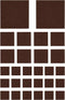 vidaXL - Vloerbeschermers - 72 - st - vilt