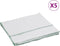 vidaXL - Vloerdoeken - 5 - st - gestreept - 50x60 - cm - wit - en - groen