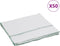 vidaXL - Vloerdoeken - 50 - st - 50x60 - cm - gestreept - wit - en - groen