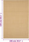 vidaXL - Vloerkleed - 100x150 - cm - natuurlijk - sisal
