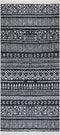 vidaXL - Vloerkleed - 100x200 - cm - katoen - zwart - en - wit
