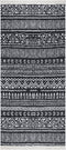 vidaXL - Vloerkleed - 100x200 - cm - katoen - zwart - en - wit