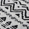 vidaXL - Vloerkleed - 100x200 - cm - katoen - zwart - en - wit