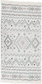 vidaXL - Vloerkleed - 120x180 - cm - katoen - beige - en - blauw
