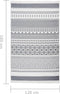 vidaXL - Vloerkleed - 120x180 - cm - katoen - grijs - en - wit