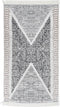 vidaXL - Vloerkleed - 120x180 - cm - katoen - zwart - en - grijs