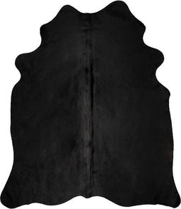 vidaXL - Vloerkleed - 150x170 - cm - echte - runderhuid - zwart