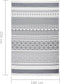 vidaXL - Vloerkleed - 160x230 - cm - katoen - grijs - en - wit