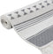 vidaXL - Vloerkleed - 160x230 - cm - katoen - grijs - en - wit