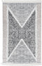vidaXL - Vloerkleed - 160x230 - cm - katoen - zwart - en - grijs