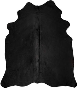 vidaXL - Vloerkleed - 180x220 - cm - echte - koeienhuid - zwart