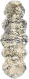 vidaXL - Vloerkleed - 60x90 - cm - schapenvacht - gemêleerd - donkergrijs