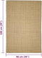 vidaXL - Vloerkleed - 66x100 - cm - natuurlijk - sisal