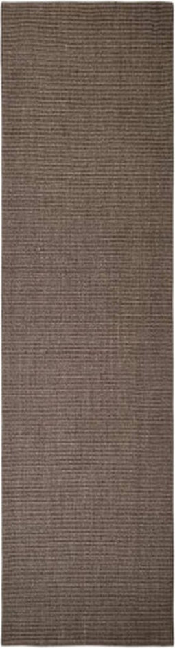 vidaXL - Vloerkleed - 66x250 - cm - natuurlijk - sisal - bruin